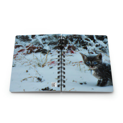 "Brave Kitten in the Frozen Storm" - The Alien Spiral Bound Journal