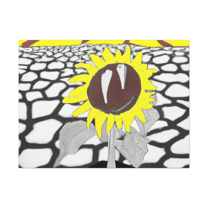 "Un girasol que se marchita en un campo reseco" - The Alien Canva