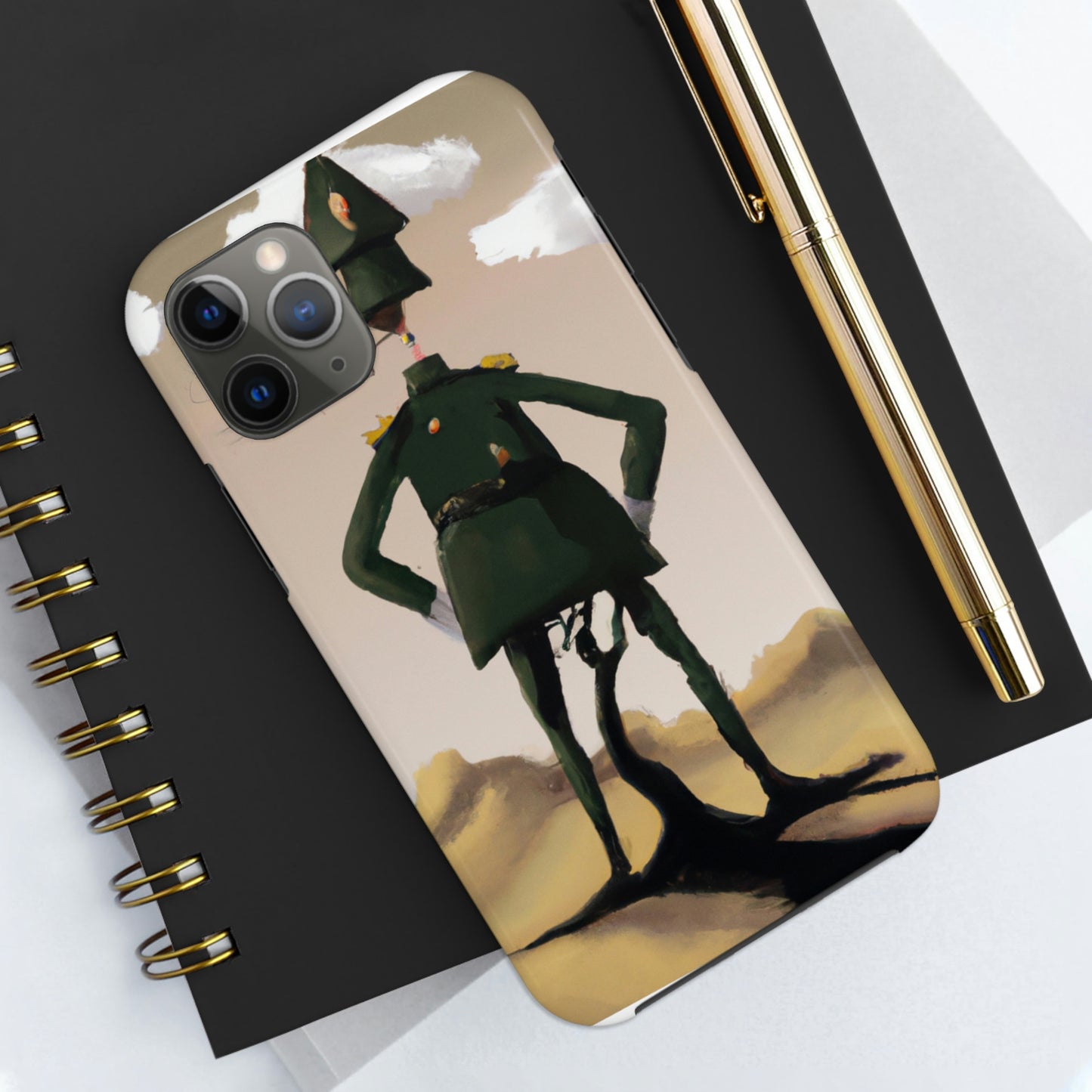 "Courage Against Despair: A Soldier's Triumph" - The Alien Tough Phone Cases