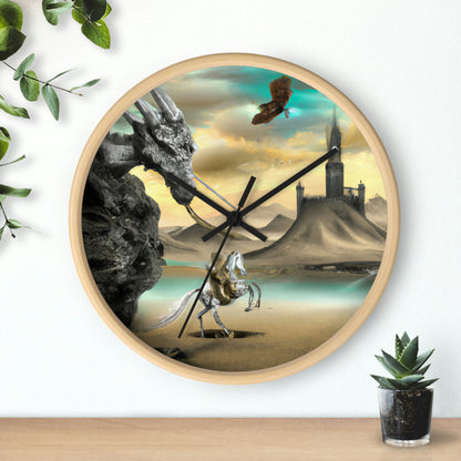 The Knight and the Dragon's Throne - The Alien Wall Clock