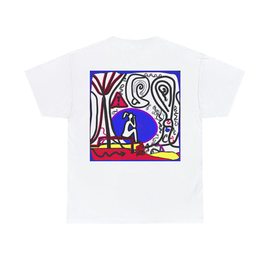 "Alone in the Park: Pondering Life's Challenges" - The Alien T-shirt