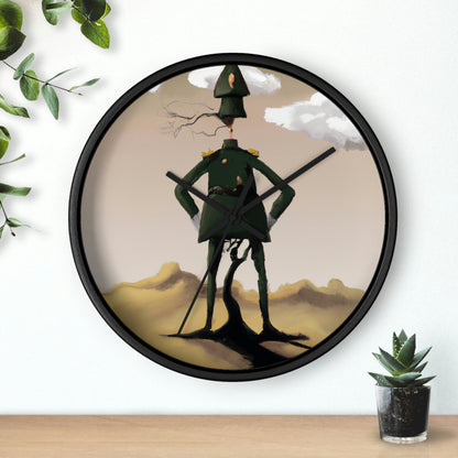 "Courage Against Despair: A Soldier's Triumph" - The Alien Wall Clock