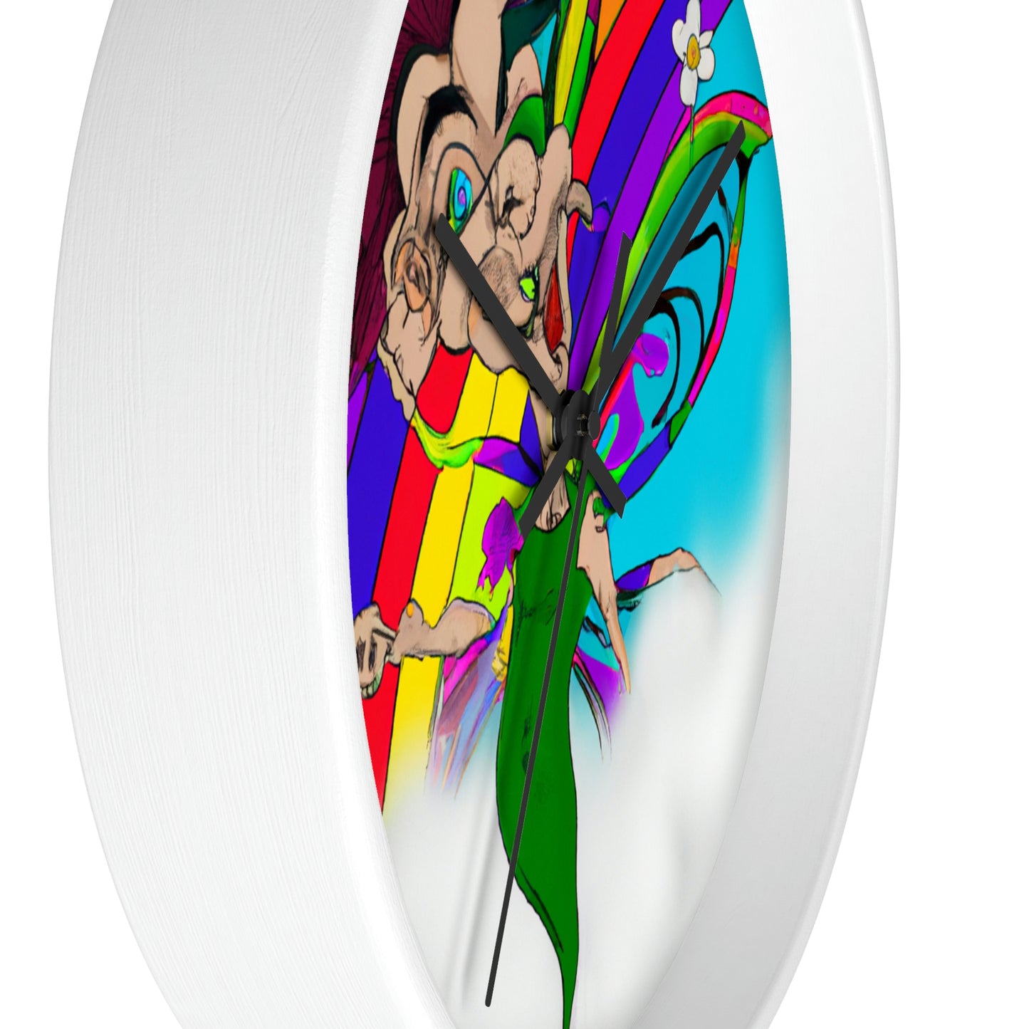 Rainbow Mischief Fairy - The Alien Wall Clock