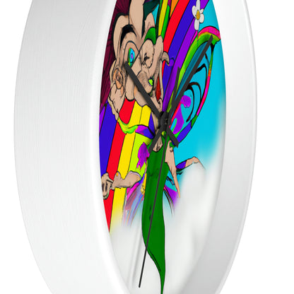 Rainbow Mischief Fairy - The Alien Wall Clock