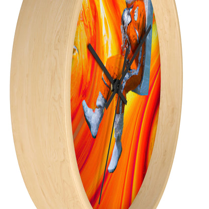 "Journeying in the Burning Orange Galaxy" - The Alien Wall Clock