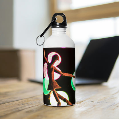 "Dancing in a Starry Shower". - The Alien Stainless Steel Water Bottle