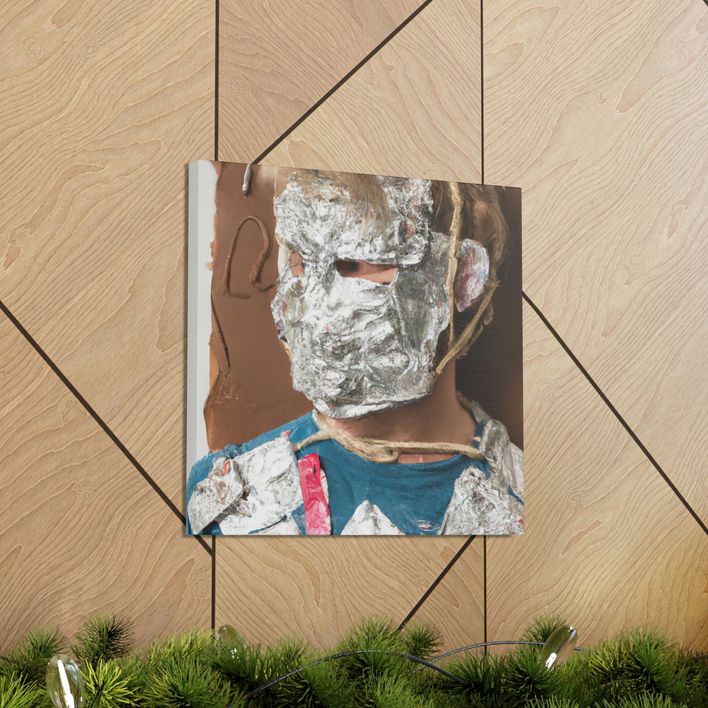 "Metallic Reflections: Unexpected Materials in Self-Portraiture" - Canvas