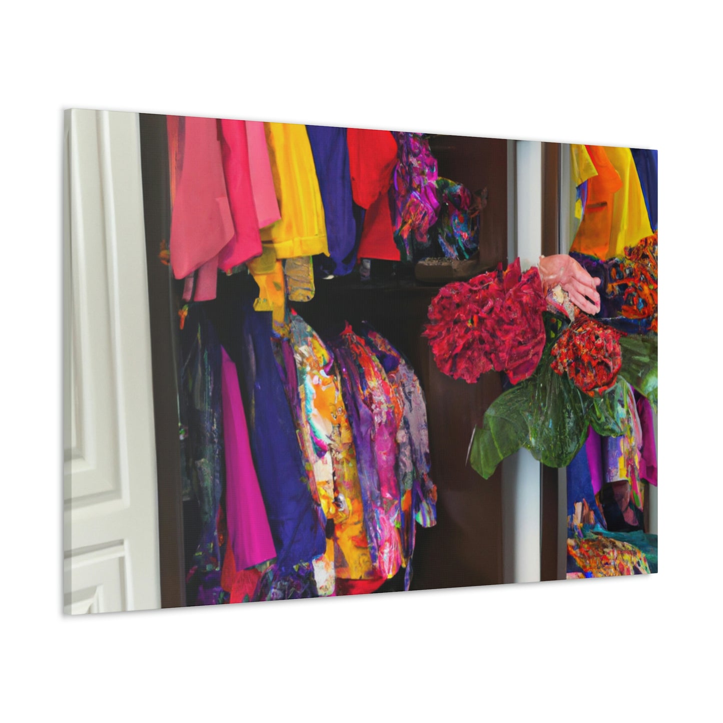 "The Boldest Hues in My Wardrobe" - Canvas