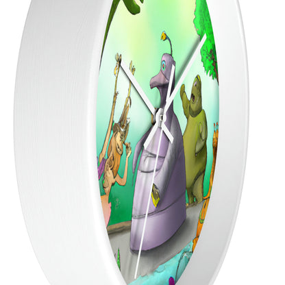 "Intergalactic Zoo Adventures" - The Alien Wall Clock