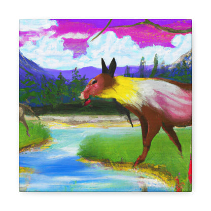 "Celebrating My Heritage: Painting Our Animals in Their Landscape" - Canvas