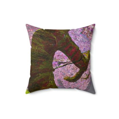 "A Moment of Calm Beneath the Cherry Blossoms" - The Alien Square Pillow