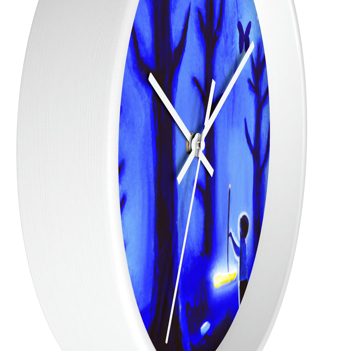 "A Journey Through the Moonlit Forest" - The Alien Wall Clock