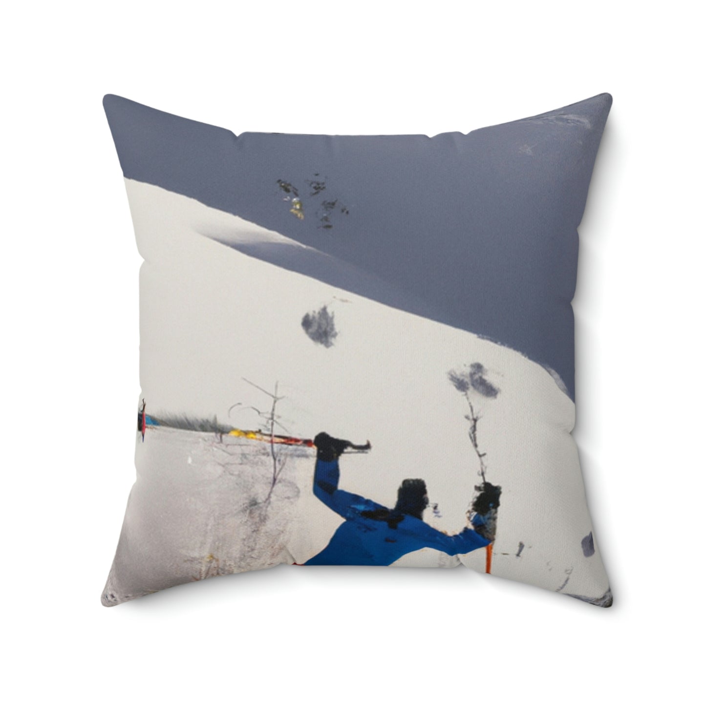 "Avalanche Avalanche: A Spontaneous Ski Trip Gone Wrong" - The Alien Square Pillow