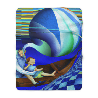 "Drifting: A Father and Son's Voyage Through Life" - The Alien Sherpa Fleece Blanket