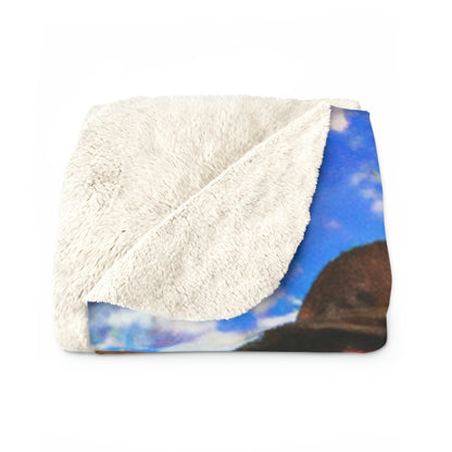 "A Blissful Tour of Floral Splendor" - The Alien Sherpa Fleece Blanket