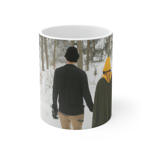 "Cuento de hadas en la nieve" - ​​Taza de cerámica The Alien 11 oz