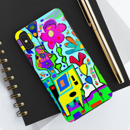 "A Mystical Garden of Rainbow Petals" - The Alien Tough Phone Cases