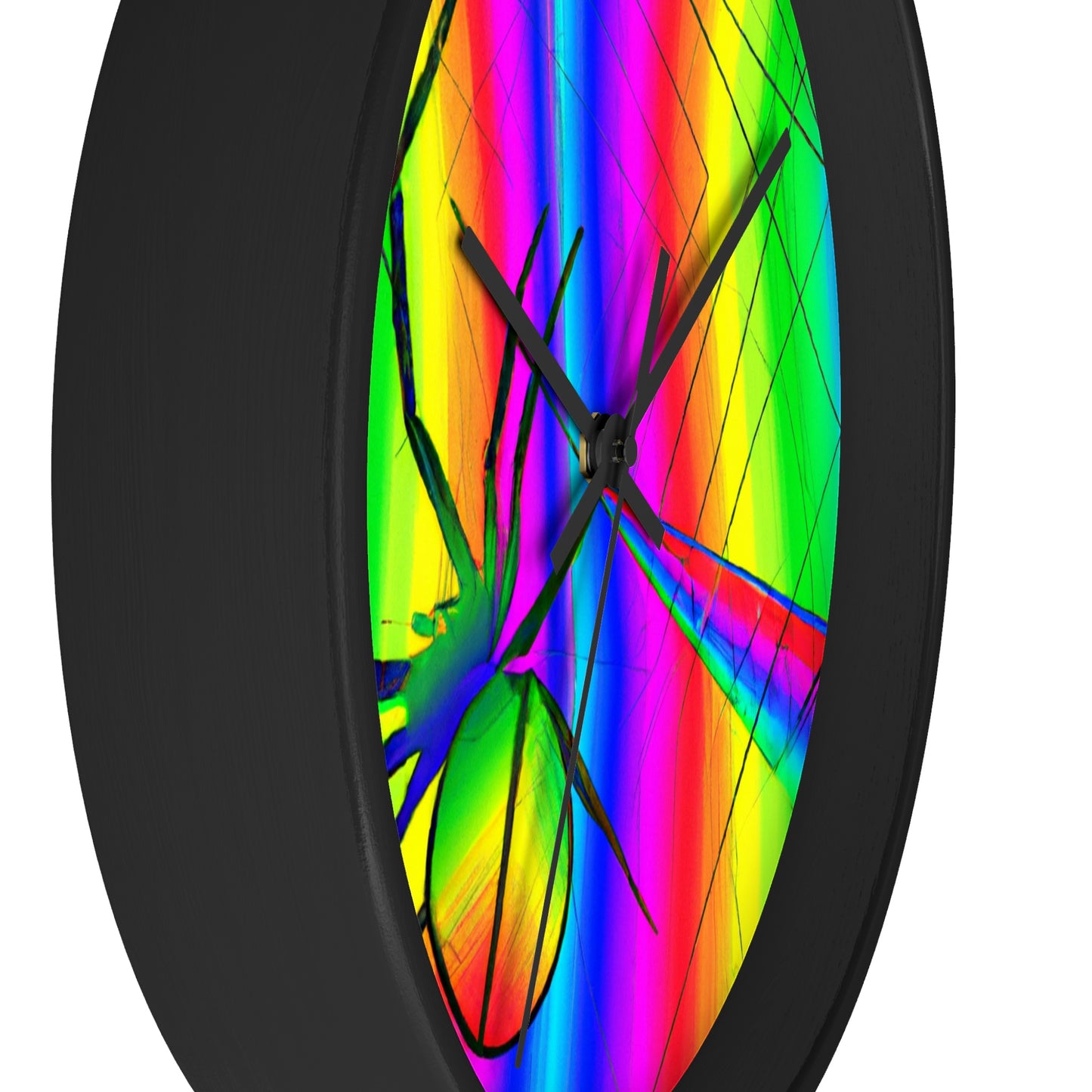 "A Spinnerette's Prismatic Web" - The Alien Wall Clock