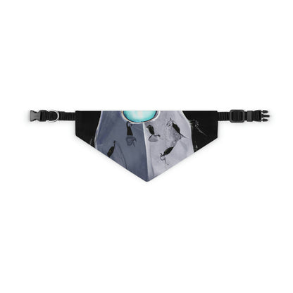 "The Glowing Stone Menace" - The Alien Pet Bandana Collar