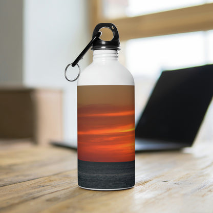 "Serene Sails: A Peaceful Sunset" - The Alien Stainless Steel Water Bottle