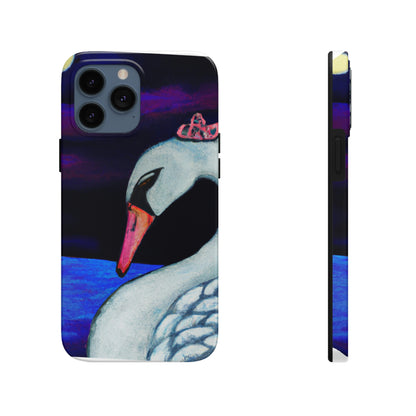 "A Swan's Lament: The Widwed Heavens" - Die Alien Tough Phone Cases