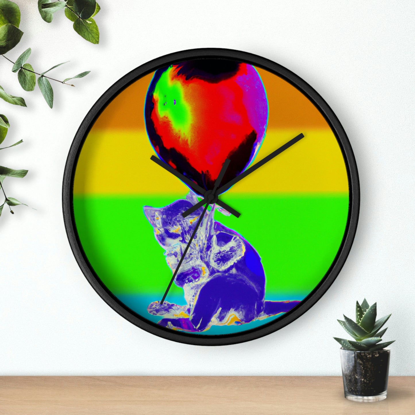 "Cozy Companions" - The Alien Wall Clock