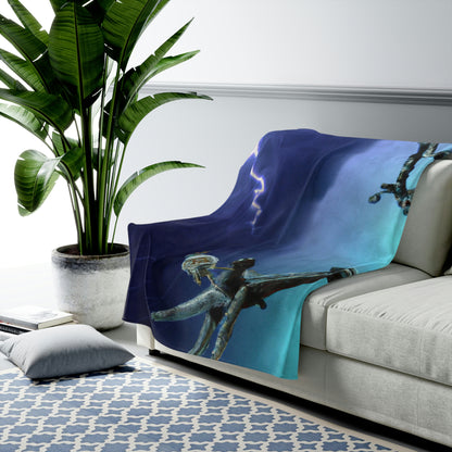 "Alone Against the Storm" - The Alien Velveteen Plush Blanket