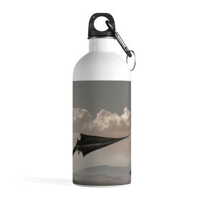 "A Warrior's Last Stand: The Battle Against the Metal Dragon" - The Alien Stainless Steel Water Bottle