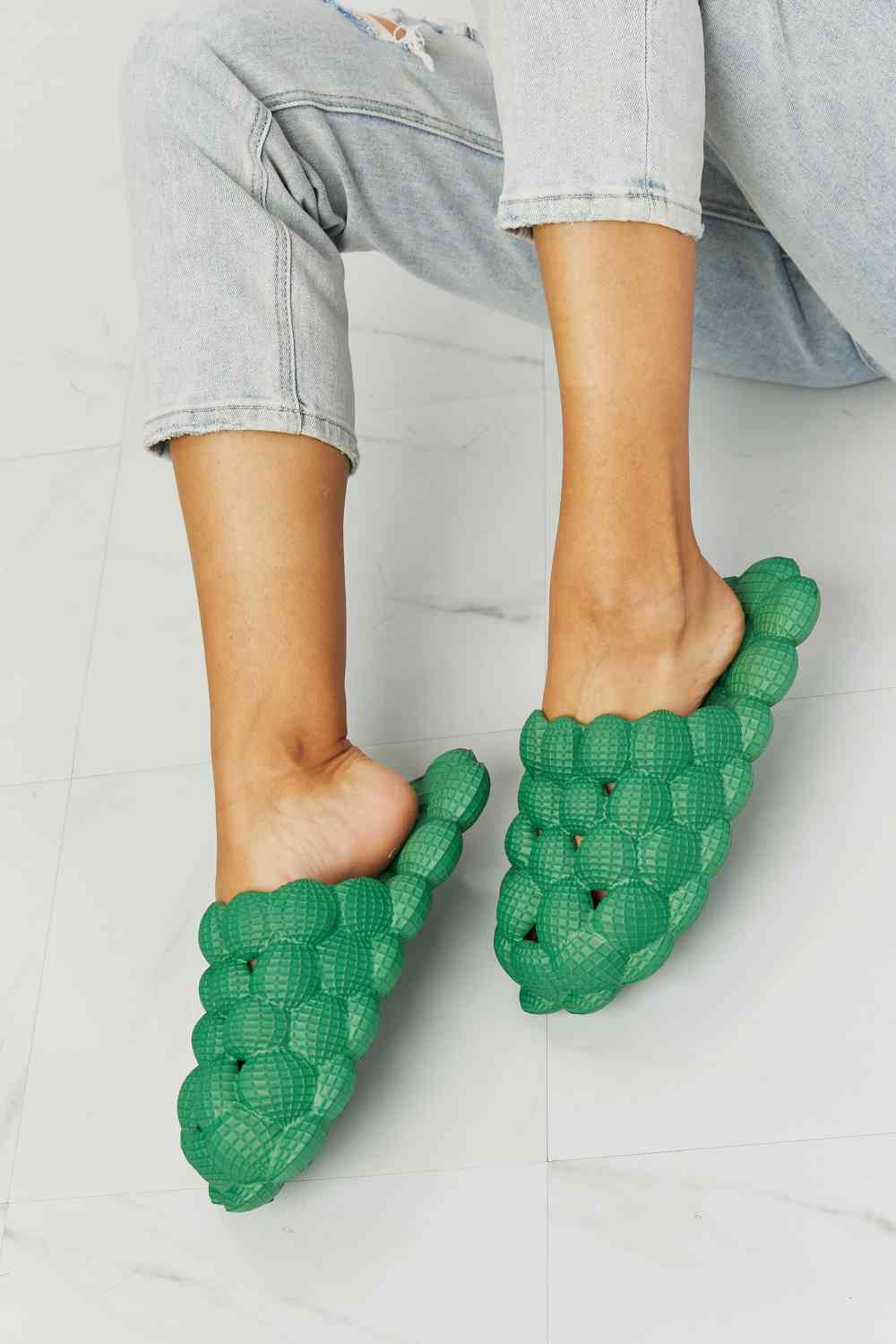 NOOK JOI Chanclas Laid Back Bubble en verde