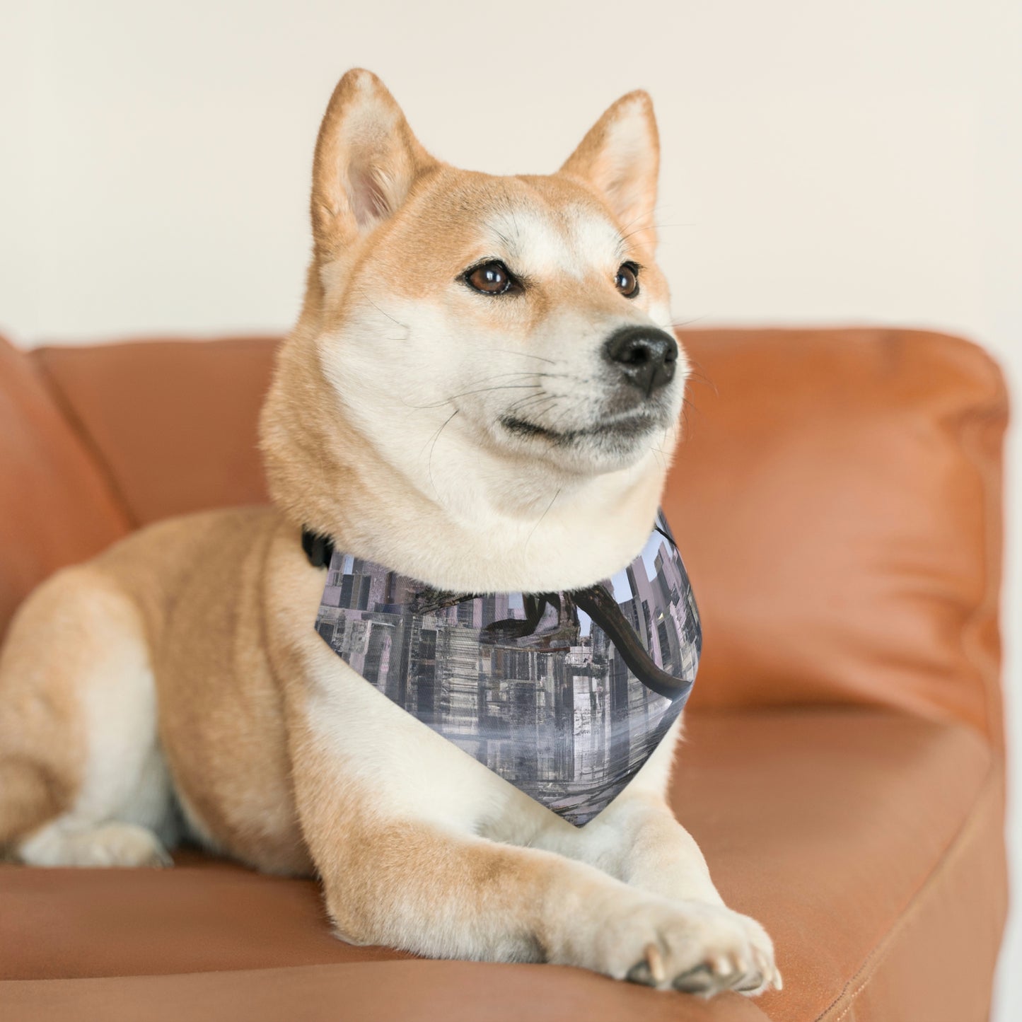 "Ascending the Deluge: A Dragon's Soaring Journey." - The Alien Pet Bandana Collar