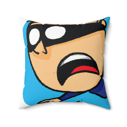 The Terrified Winged Wonder - The Alien Square Pillow