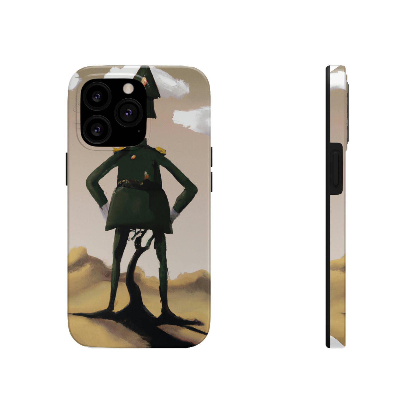 "Courage Against Despair: A Soldier's Triumph" - The Alien Tough Phone Cases