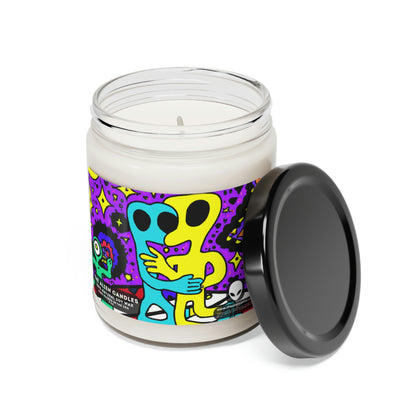 The Stars Reunited: A Cosmic Carnival Love Story - Vela perfumada de soya, 9 oz - The Alien Candles