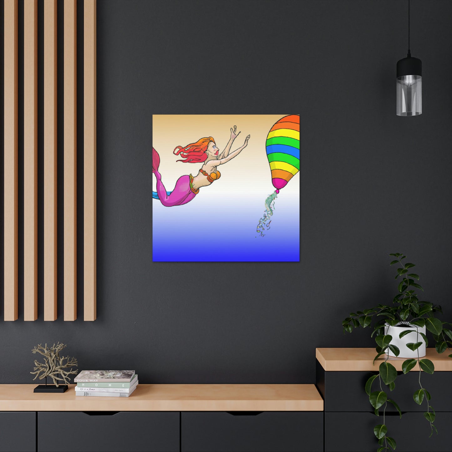 "The Mermaid's Rainbow Chase" - The Alien Canva