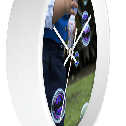 "Gathering Spirits in the Meadow" - The Alien Wall Clock