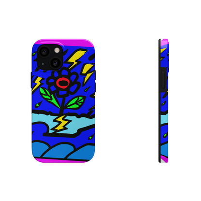 "A Bold Bloom Amidst the Storm" - The Alien Tough Phone Cases