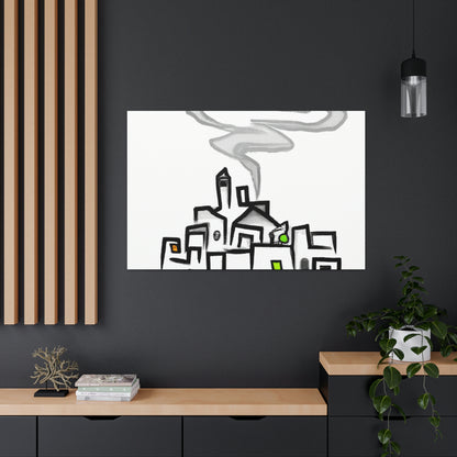 The City In The Mist - The Alien Canva