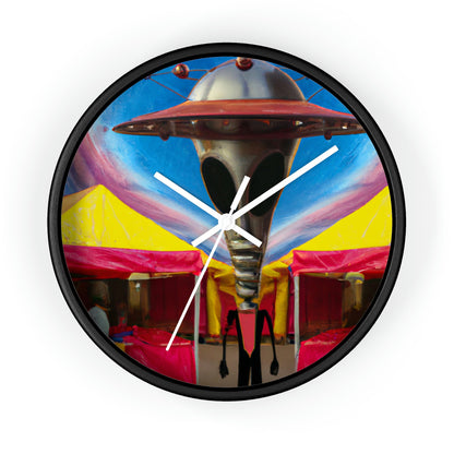 "Fair Invaders: A Cosmic Crash Course" - The Alien Wall Clock