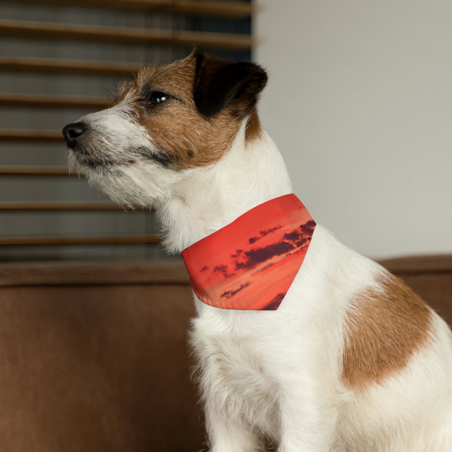 "Lonely Lighthouse on Fire" - El collar de bandana para mascotas alienígenas