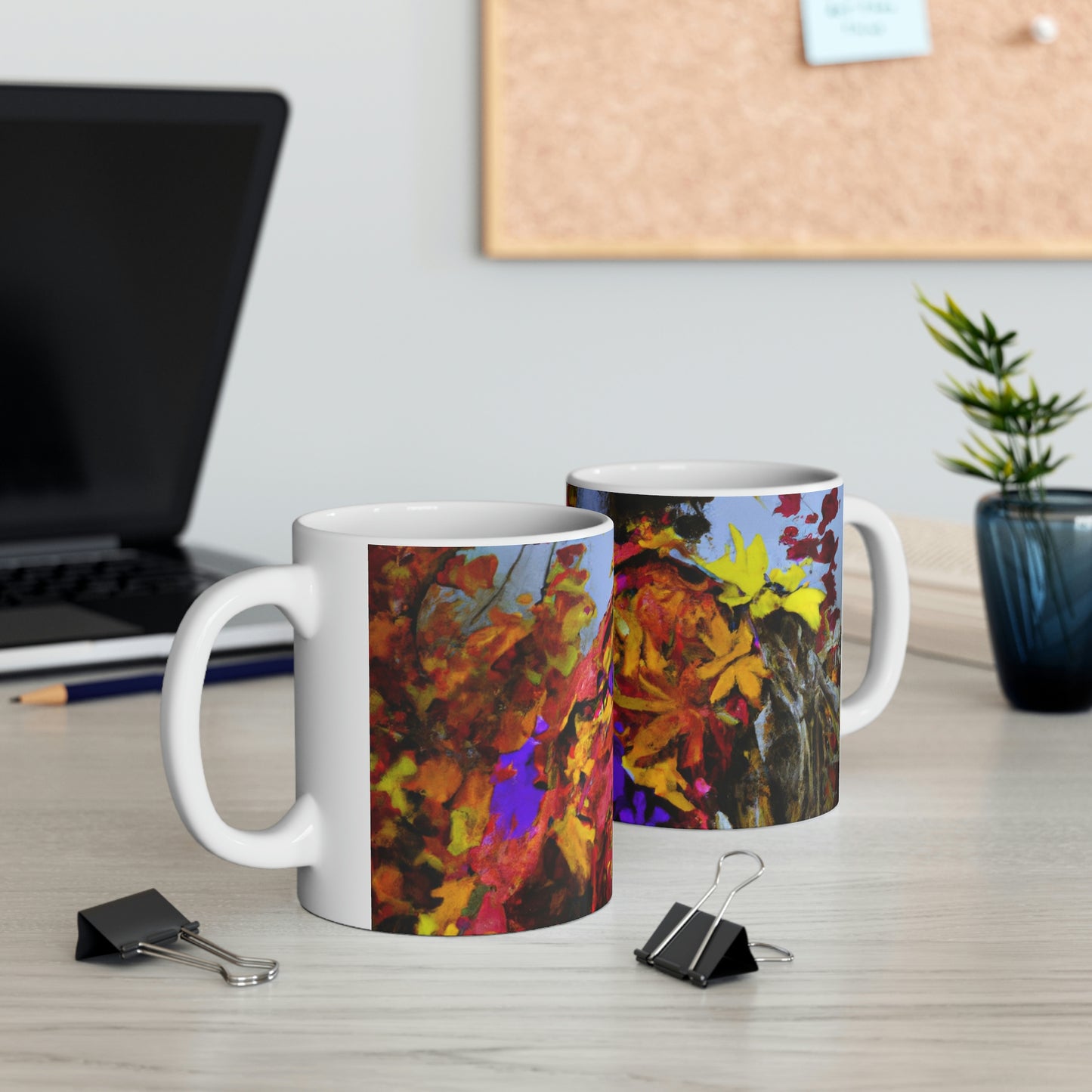 "Autumn Scarecrow Blues" - Taza de cerámica The Alien 11 oz