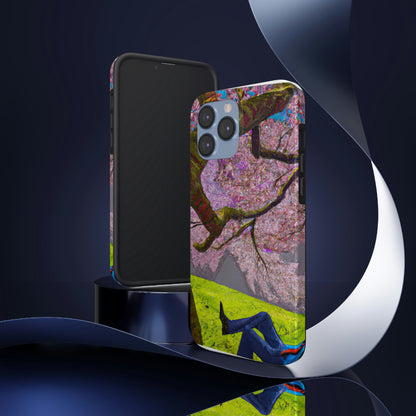 "A Moment of Calm Beneath the Cherry Blossoms" - The Alien Tough Phone Cases