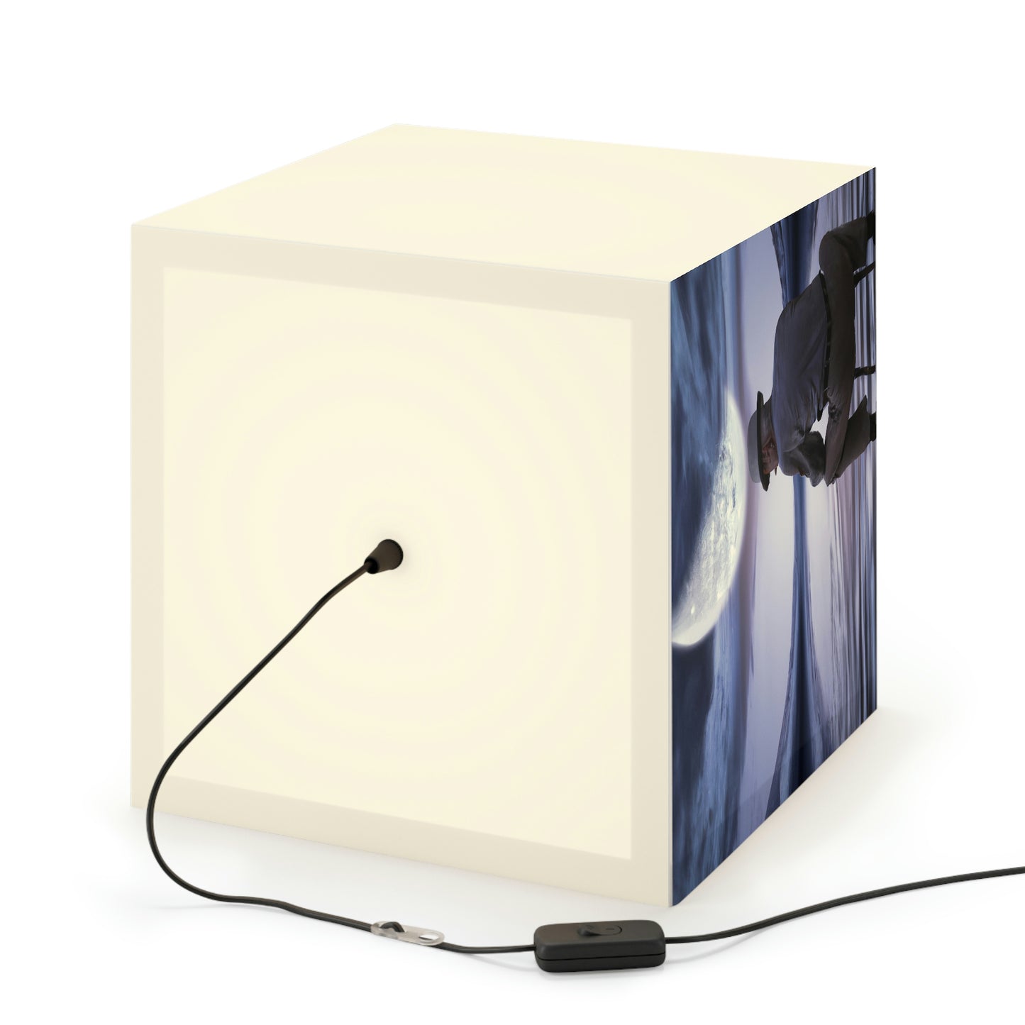 Moonlight Reflections on a Quiet Lake - The Alien Light Cube Lamp