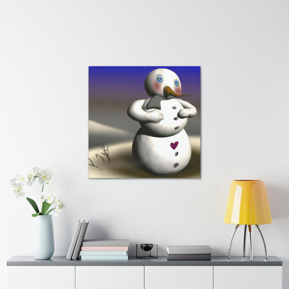 "Chilly But Hopeful: The Snowman's Quest For A Hug" - The Alien Canva