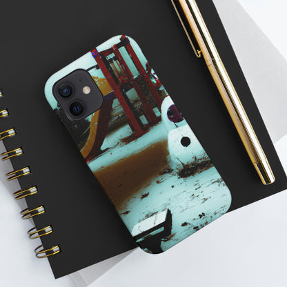 "Melancholy Snowman in a Silent Playground" - The Alien Tough Phone Cases