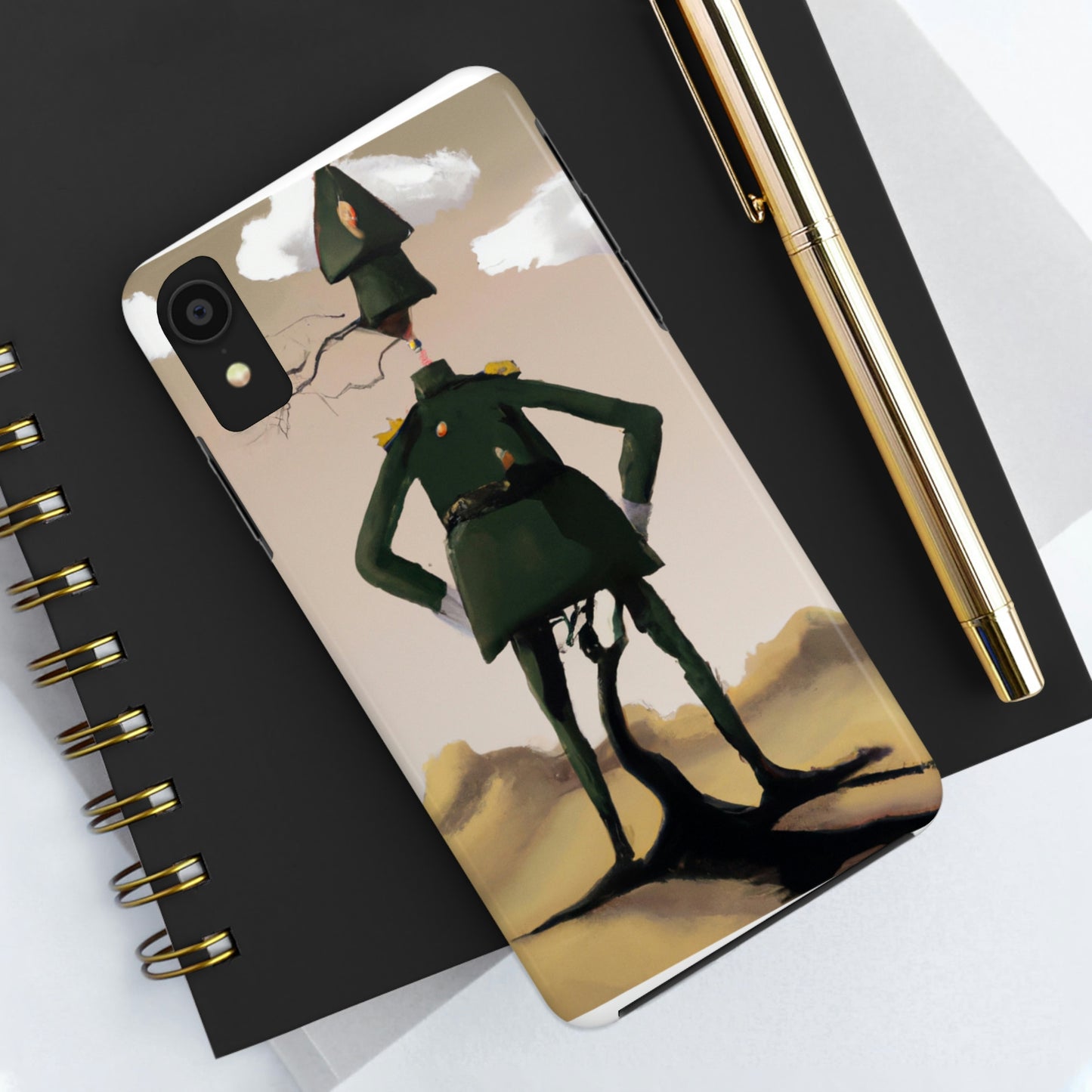 "Courage Against Despair: A Soldier's Triumph" - The Alien Tough Phone Cases