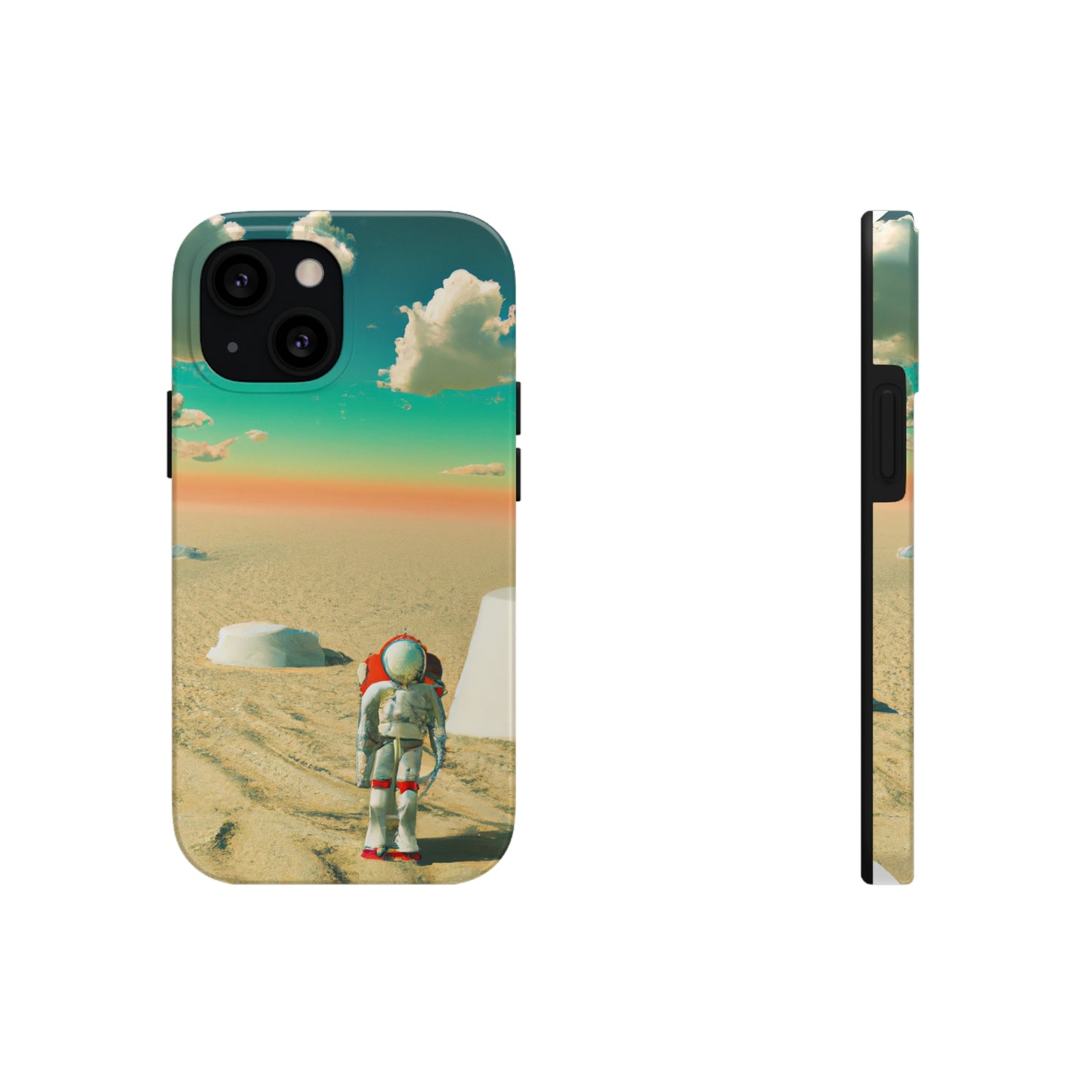 "Un astronauta extraviado: solo en un planeta abandonado" - The Alien Tough Phone Cases