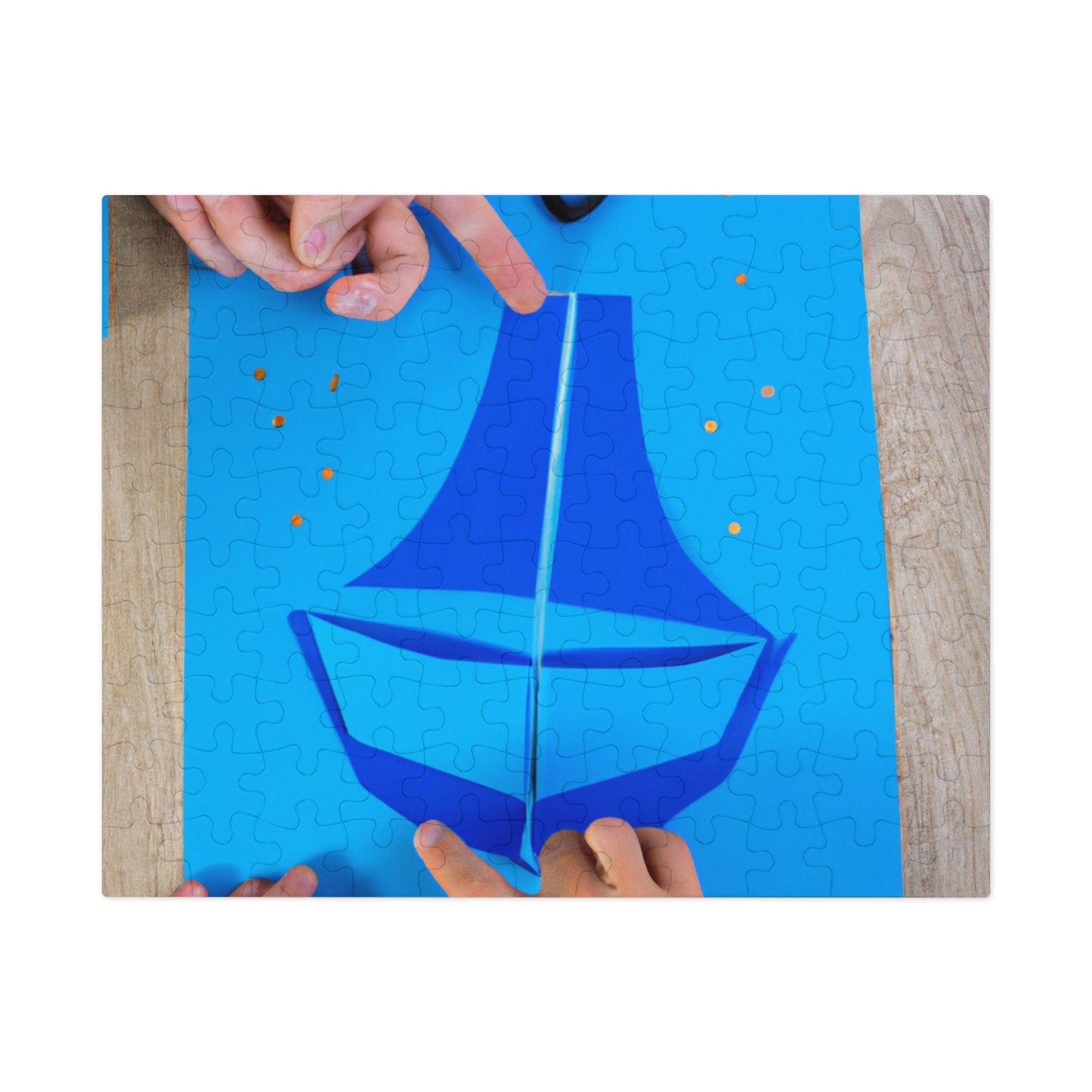 two small circles out of yellow construction paper to serve as the sun

A Journey to the Sun: Crafting a Blue Boat and Two Sailors - The Alien Jigsaw Puzzle