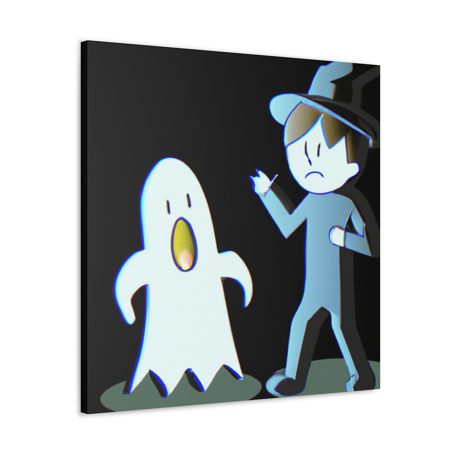 "The Odd Couple: A Shy Night Watchman and a Loud Ghost" - The Alien Canva