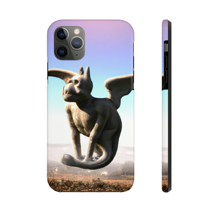 "Alone on the Hilltop: The Tale of a Solitary Gargoyle" - The Alien Tough Phone Cases