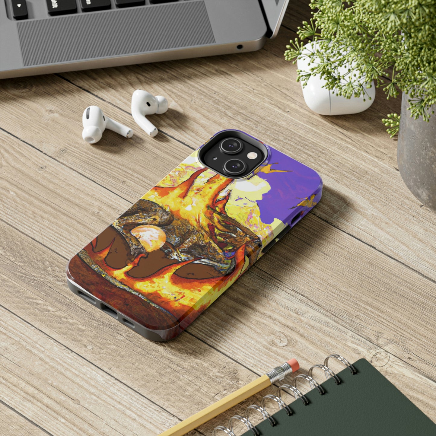 „Ein schlummernder Drache in höllischer Umarmung“ – The Alien Tough Phone Cases